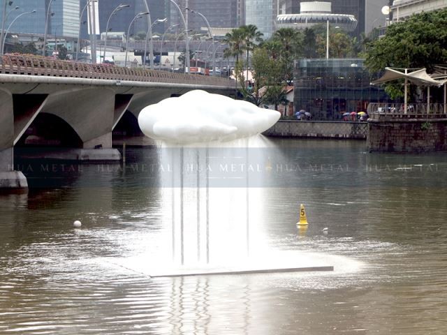 Rustfrit stål sky skulptur